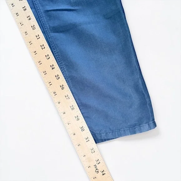 Michael Kors Grant Classic Fit Mens Blue Twill Pants Size 38 Straight Leg Used - Picture 6 of 8